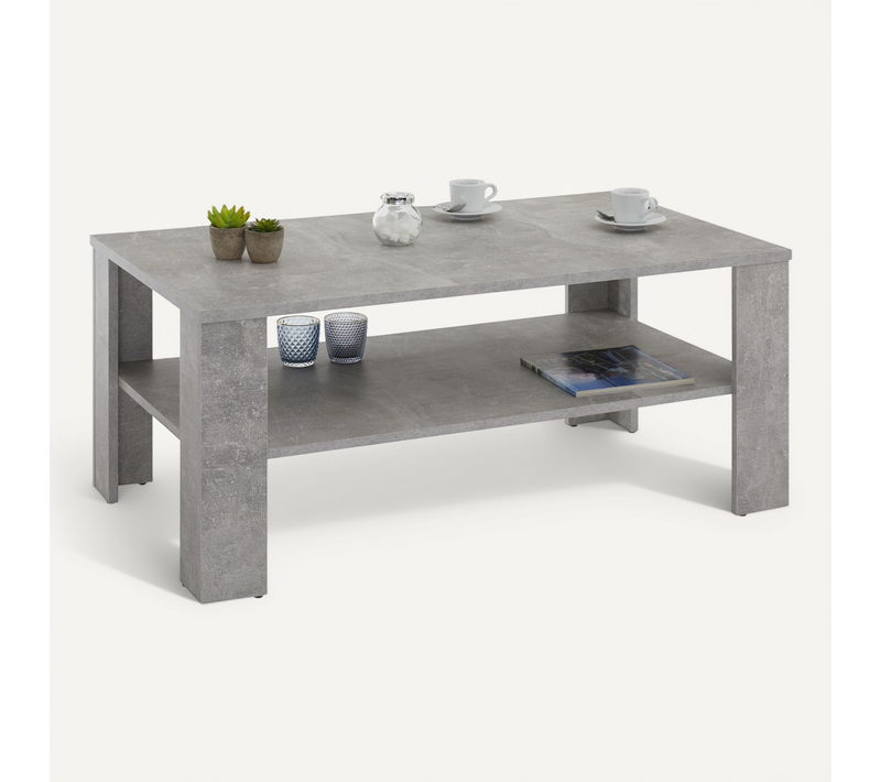 Table Basse Lorient, En Mélaminé Décor Béton