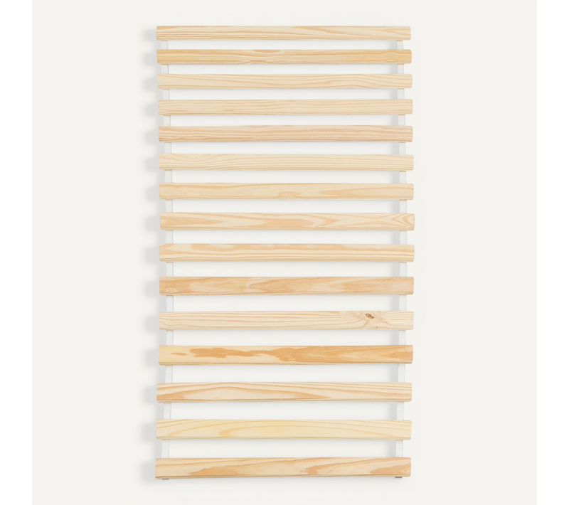 Sommier En Pin Massif, 15 Lattes Sans Cadre, Compatible Couchage 90 X 190 Et 90 X 200 Cm