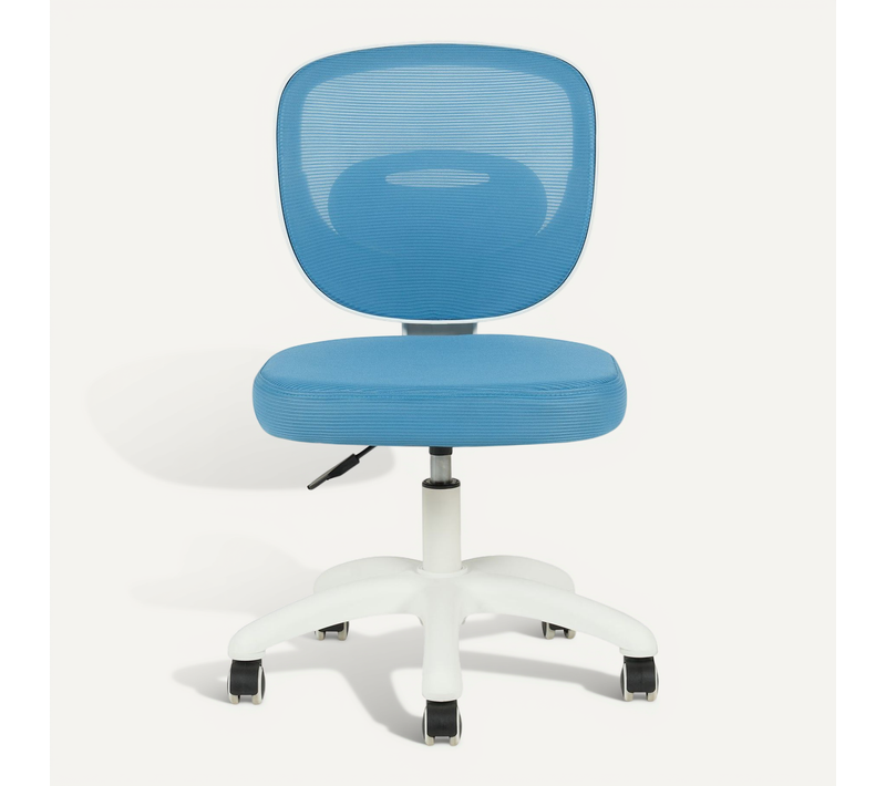 Chaise De Bureau Enfant Mayla Réglable En Tissu Mesh - Bleu