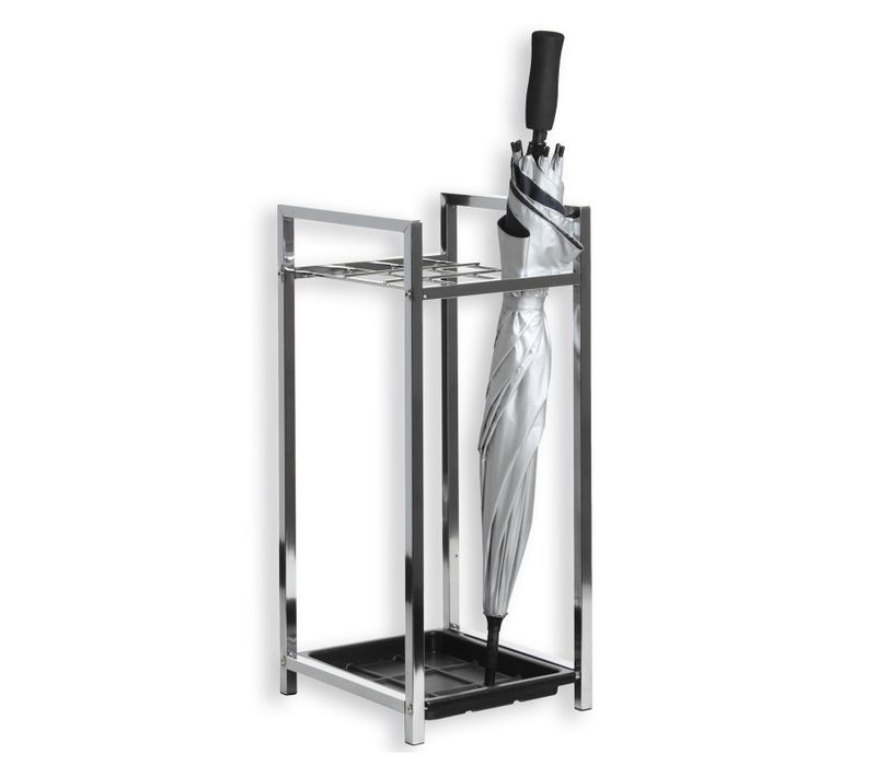 Porte-parapluies Nelia, En Métal Chromé