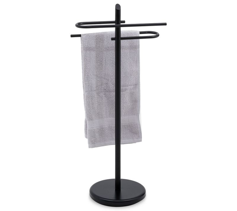 Porte-serviettes Miro, En Métal Laqué Noir