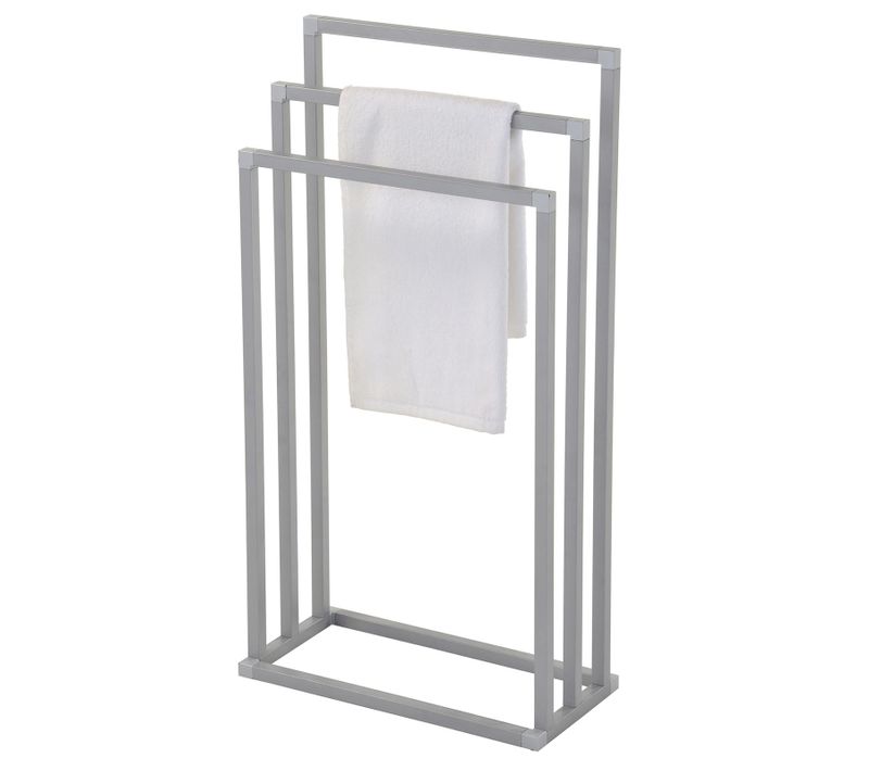 Porte-serviettes Kuno, En Métal Laqué Gris Clair