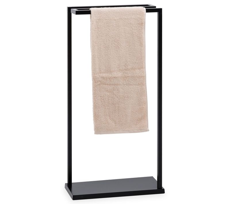Porte-serviettes Ludo, En Métal Laqué Noir