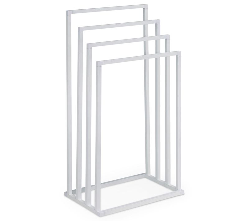 Porte-serviettes Sur Pied Senza En Métal - Blanc