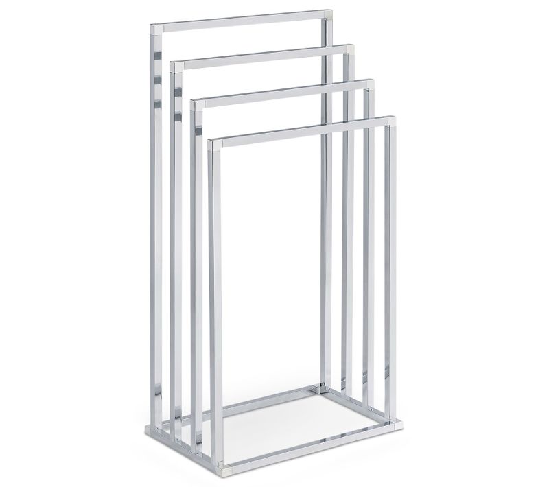 Porte-serviettes Sur Pied Senza En Métal - Chromé