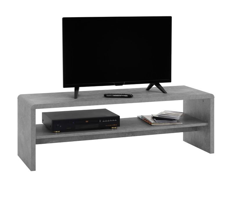 Table Basse / Meuble TV Noelle, En Mélaminé Décor Béton