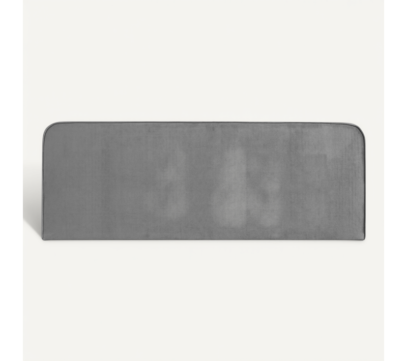Tête De Lit Novare 160 Avec Fixation Murale, En Tissu - Gris