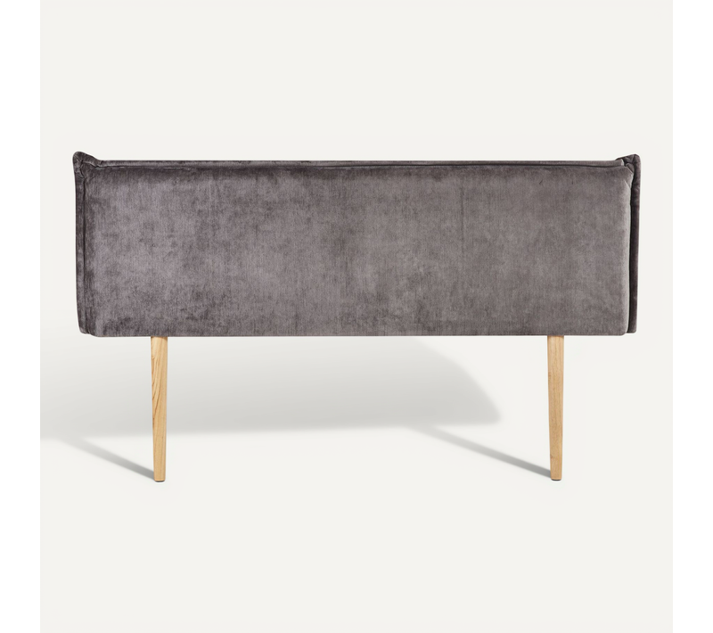 Tête De Lit Ovio 160 Sur Pieds, En Tissu - Gris