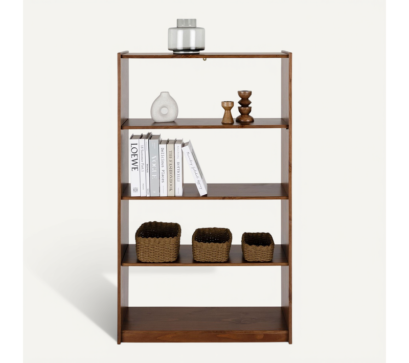 Etagère En Pin Regale 5 Niveaux - Coloris Châtaignier