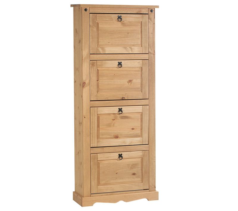 Meuble à Chaussures Tequila Style Mexicain, 4 Abattants