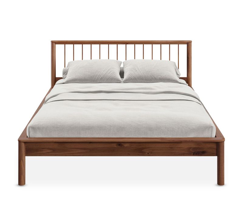 Lit 160 X 200 Avec Sommier Apoana En Bois Massif - Coloris Châtaignier