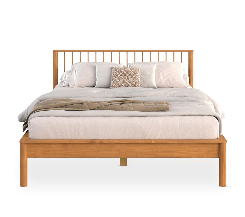 Lit 160 X 200 Avec Sommier Apoana En Bois Massif - Coloris Chêne