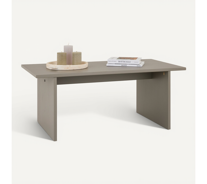 Table Basse Salto En Bois Massif - Gris