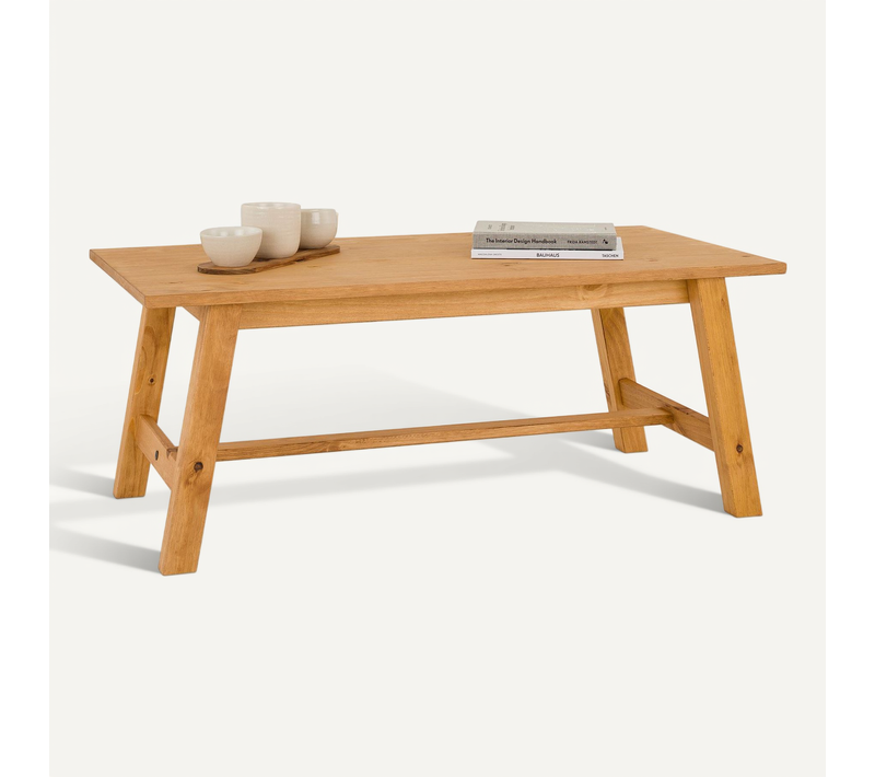 Table Basse Luzerna En Bois Massif - Finition Laquée