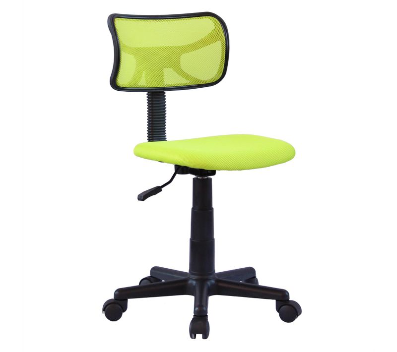 Chaise De Bureau Pour Enfant Milan Pivotant Et Ergonomique Hauteur Réglable, Vert