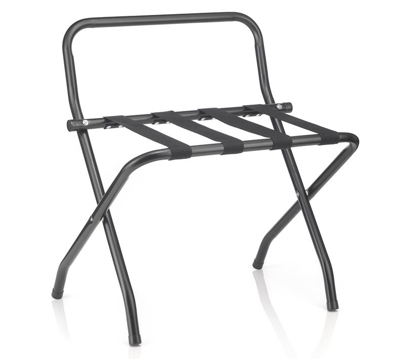 Porte-valise Suite Avec Protection, Structure Pliable En Métal Noir