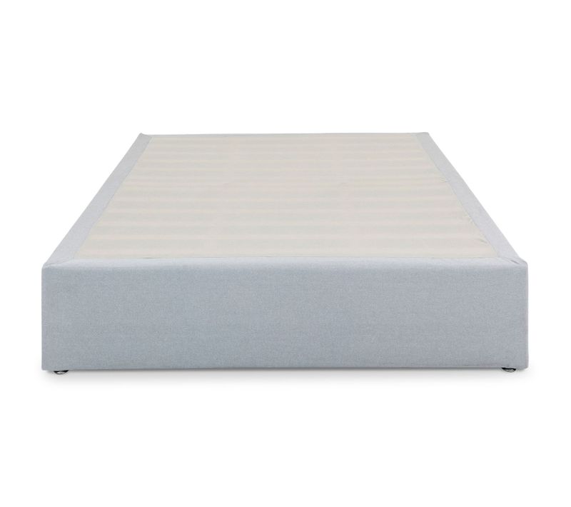 Sommier Tapissier Maya 160 X 200 Cm Revêtement Tissu - Gris