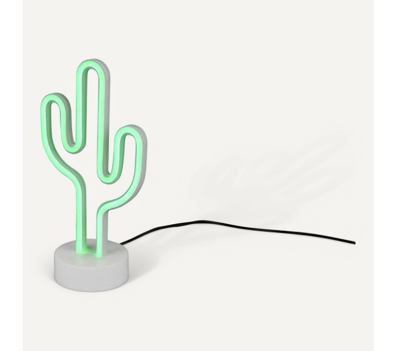 Lampe Fun Effet Néon Cactus
