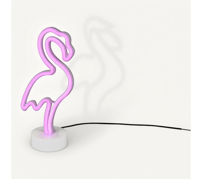 Lampe Fun Effet Néon Flamingo
