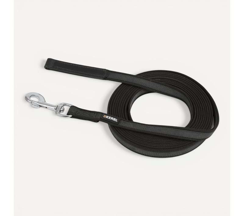 Laisse Pour Chiens 5 M Caoutchouc Noir 81044