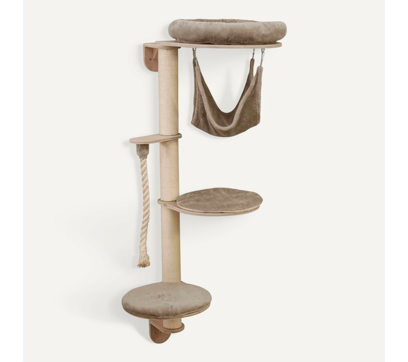 Arbre À Chat Mural Dolomit Grappa 158 Cm Taupe