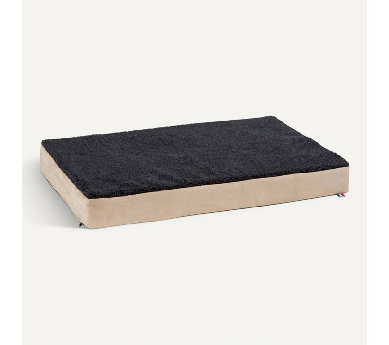 Matelas En Mousse Pour Chiens 80 X 50 Cm Beige Et Gris 80326