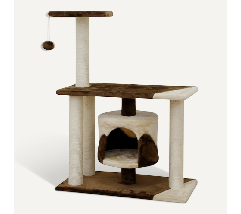 Arbre À Chat Jade Pro 96 Cm Marron Et Beige