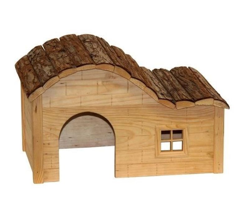Kerbl Maison Pour Rongeurs Avec Toit Galbé Nature 40x25x25 Cm