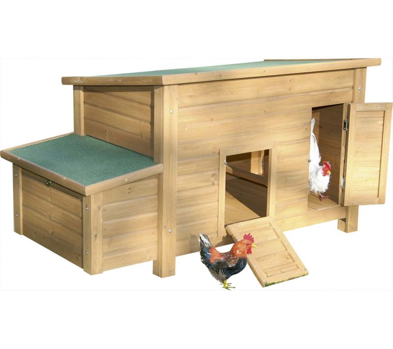 Poulailler  En Bois Florentina 146x74x80 Cm