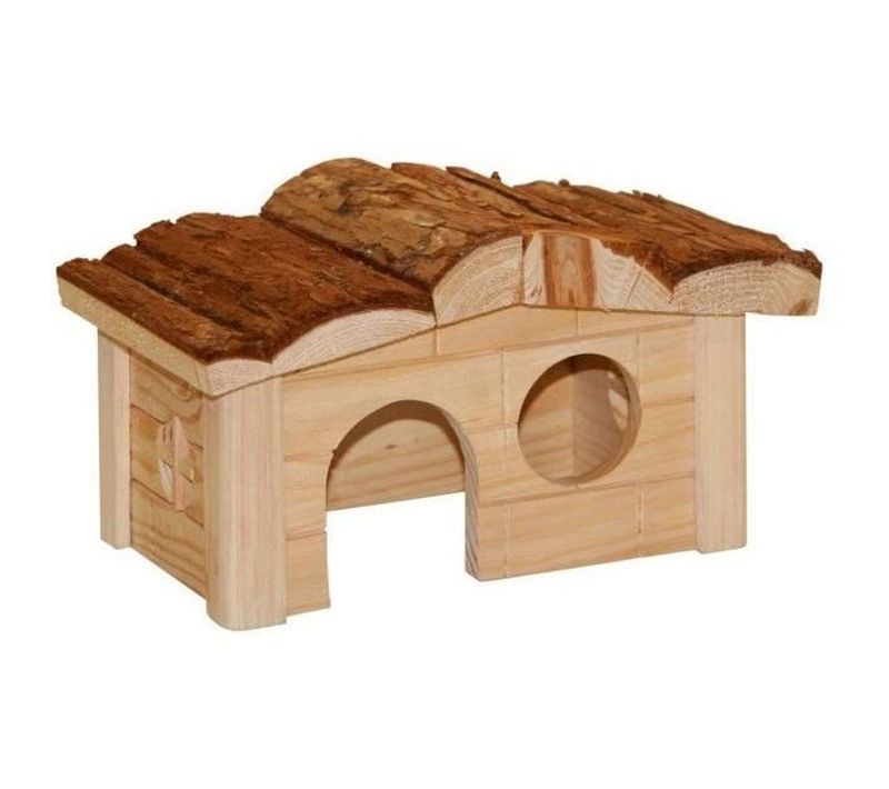 Maison Pour Petit Rongeur - Nature - 20 X 14 X 12 Cm