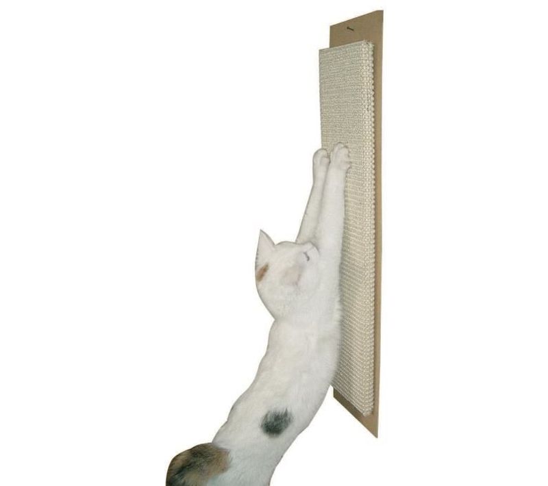 Planchette A Gratter Maxi 70x17cm - Blanc - Pour Chat
