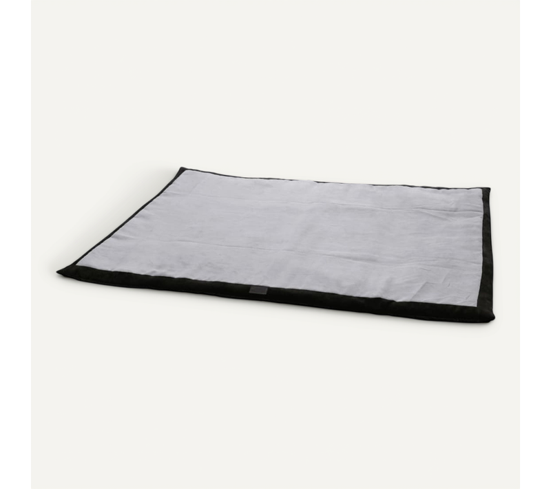 Couverture De Voyage Pour Chiens 140 X 100 Cm Gris Et Noir 81265