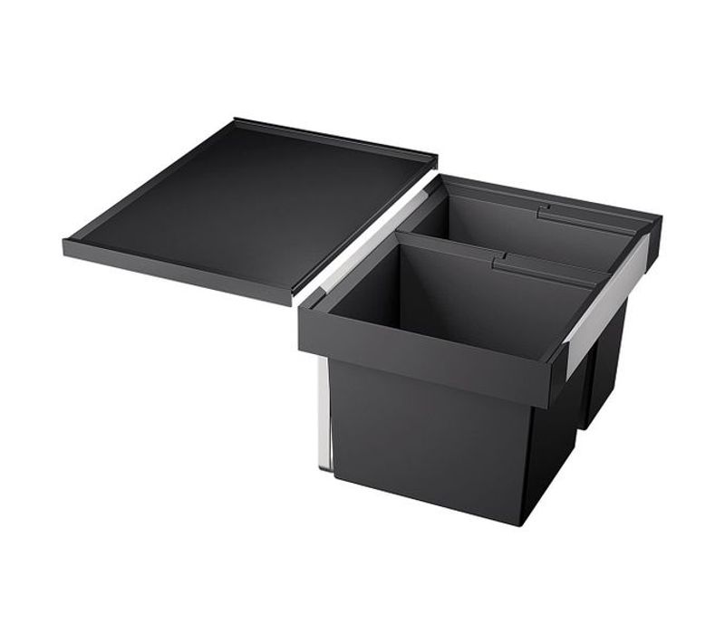 Poubelle De Cuisine Encastrable Blanco Flexon Ii 60/2 - 1x19 Et 1x30  Litres