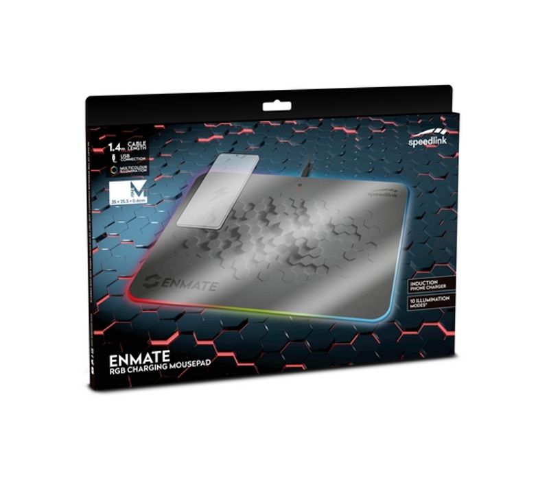 Tapis De Souris Enmate Avec Chargeur Sans Fil Pour Téléphone