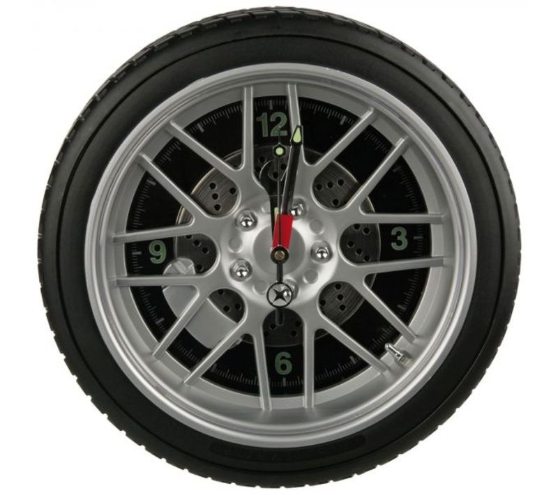 Horloge Murale Roue De Voiture LED Avec Pneu