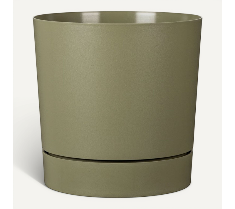 Pot Rond Avec Réserve D’eau Plano+ 32 L Vert Mousse 39 Cm