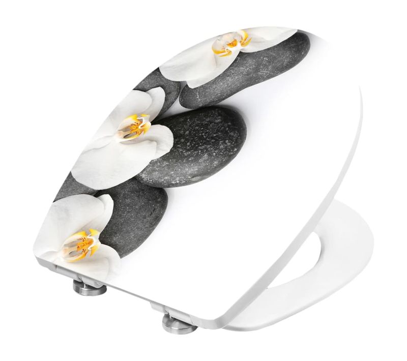 Siège De Toilette Avec Fermeture En Douceur Orchids