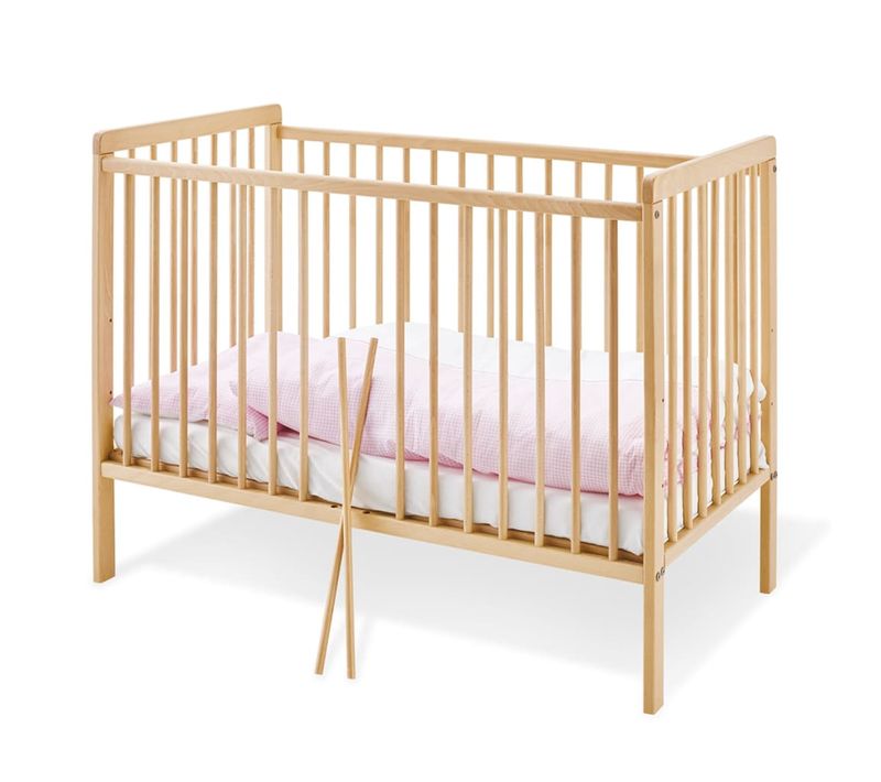 Berceau Hanna 120x60 Cm S Bois De Hêtre Naturel