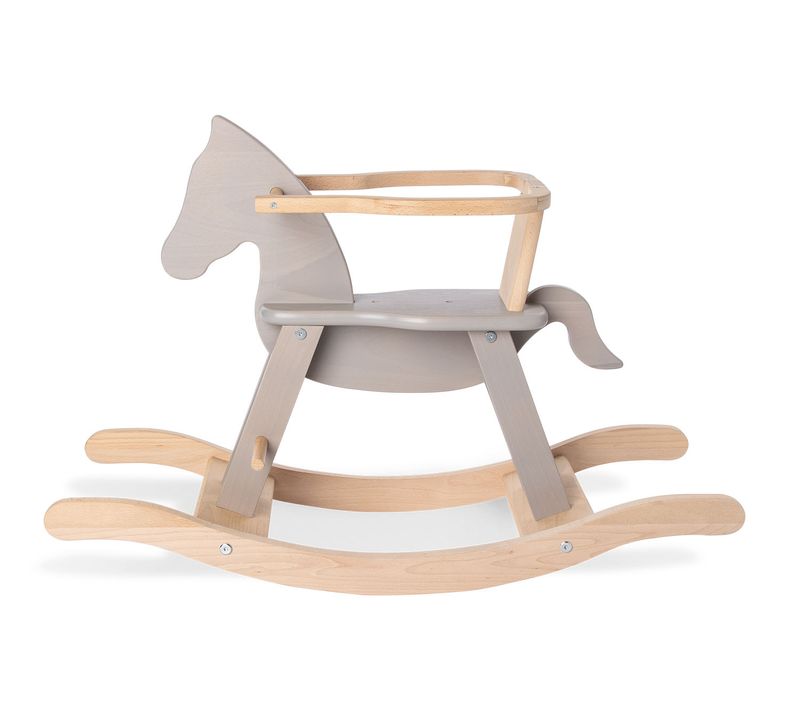 Cheval à Bascule « pinolino » Avec Protection, Gris/nature