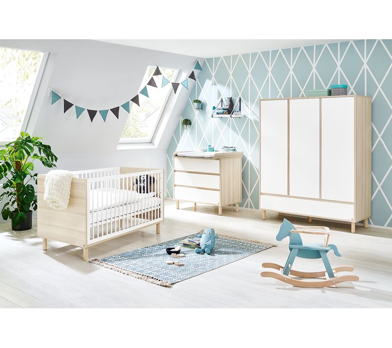 Ensemble Chambre Bébé « flow » Large Grande, à 3 Éléments