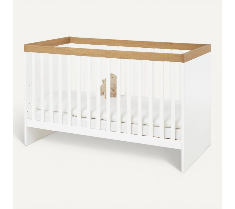 Lit Bébé Linje En Bois - Blanc 140 x 70 cm