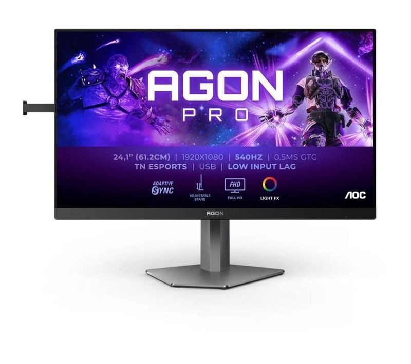 Écran PC - Ag246fk - 24 Fhd - Dalle Tn - 540hz - 0,5ms - Ajustable En Hauteur - 2 HDMI 1 Dp
