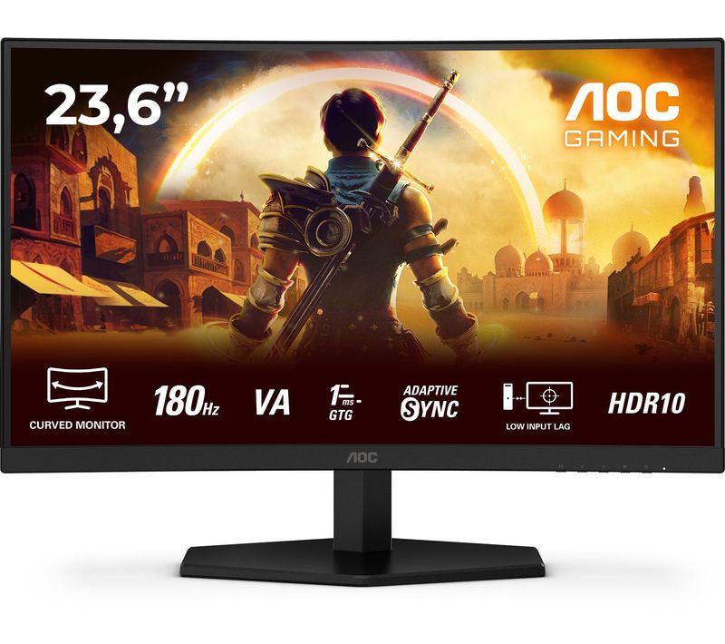 Ecran PC Gamer Incurvé - 24'' - Fhd - 180hz - Dalle Va - 0,5ms - C24g42e