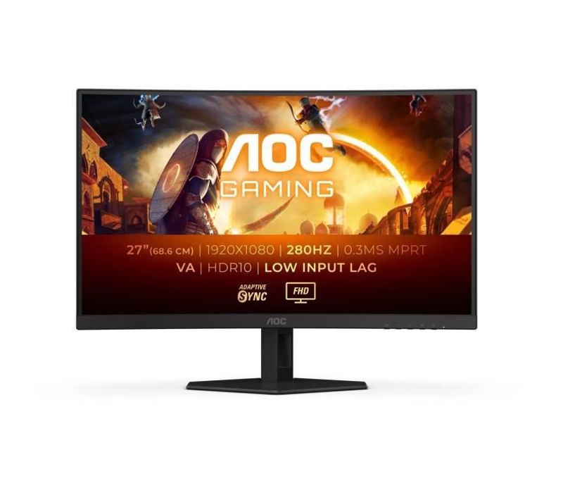 Ecran PC Gamer Incurvé - Fhd - 27 - Dalle Va - 280hz - 1ms - C27g4zxe
