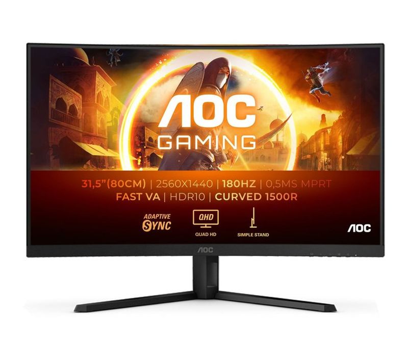 Cq32g4ve 32'' Incurvé Qhd 2560x1440 – Fast Va 180 Hz, 0,5 Ms Mprt, Hdr10