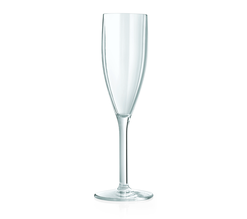 Lot De 6 Verres à Vin Mousseux En Polycarbonate H 235 Mm Ø 75 Mm -