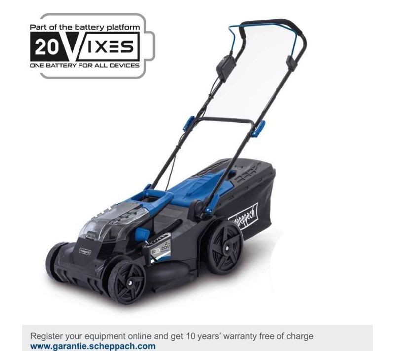 Tondeuse Sans Fil Bc-mp430-x - Coupe 43cm + Mulching + Ramassage + Hauteur Réglable - Scheppach 20v