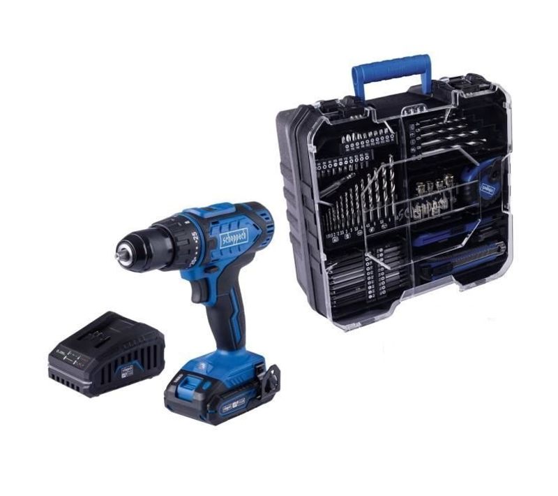 Coffret Perceuse Visseuse Sans Fil C-dtb74/1-x - 50nm Mandrin 13mm + 74 Accessoires - Scheppach 20v