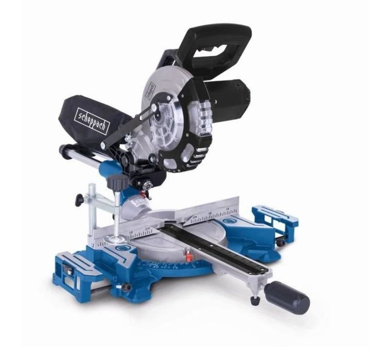 Scie à Onglet Radiale Compacte 1400 W - Lame Carbure D.185 Mm, Coupe 240 Mm