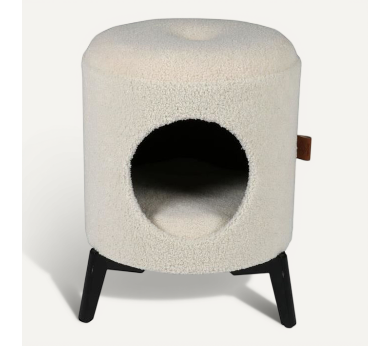 Maison Jean - Blanc - 35 X 35 X 48 Cm - 3,75 Kg - Pour Chat